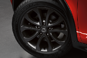 Image of 17 5-Split Spoke Alloy Wheel, Black (1 pc) image for your Nissan